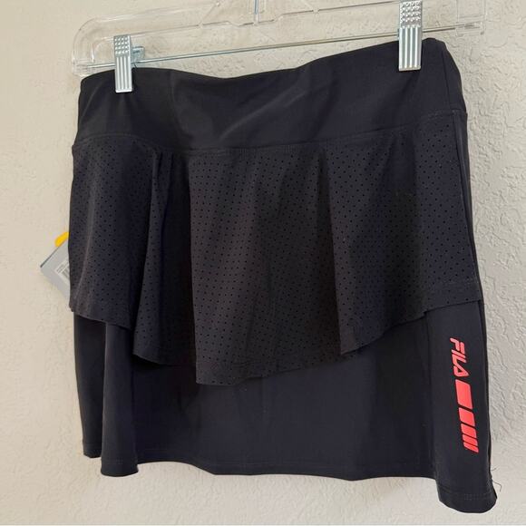 NWT Fila Tennis/Pickleball Platinum Laster Cut Black Skort – Small - Picture 4 of 8